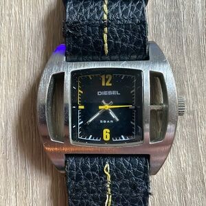 Vintage Y2K DIESEL DZ-2112 Black Dial watch